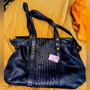Black Leather Tote - Authentic Florentine Leather
